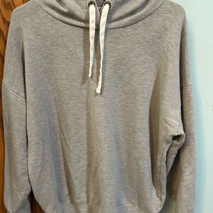 Gray Hoodie with Drawstrings